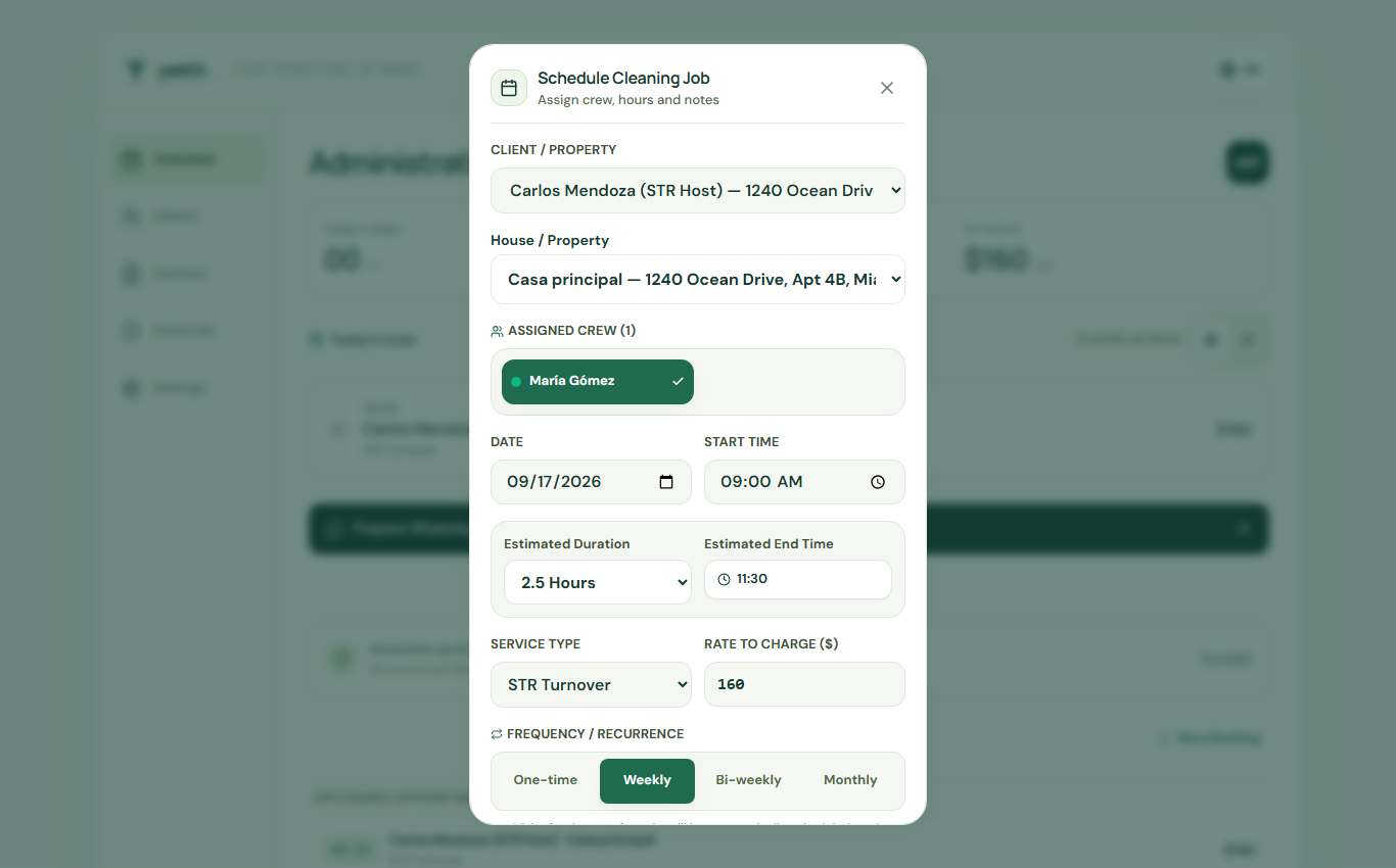 Create an appointment or recurrence — Yektli